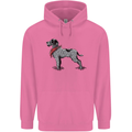 German Wirehaired Pointer With Neck Scarf Mens 80% Cotton Hoodie Azelea