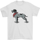 German Wirehaired Pointer With Neck Scarf Mens T-Shirt 100% Cotton White
