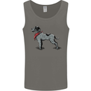 German Wirehaired Pointer With Neck Scarf Mens Vest Tank Top Charcoal