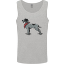 German Wirehaired Pointer With Neck Scarf Mens Vest Tank Top Sports Grey