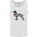 German Wirehaired Pointer With Neck Scarf Mens Vest Tank Top White