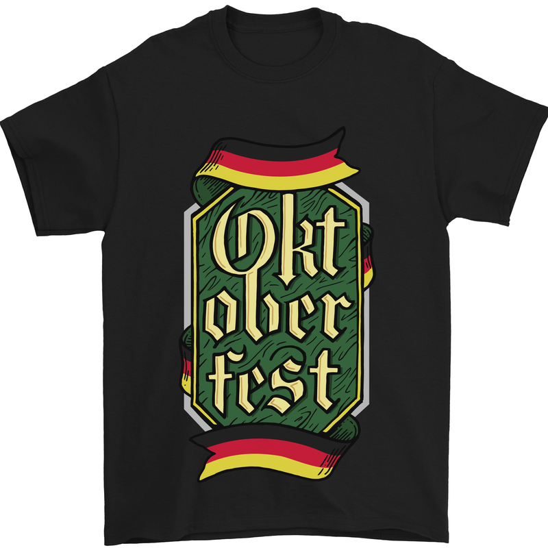 a black t - shirt with the words okt alber first on it