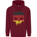 Germany Skull German Gym Biker Flag Childrens Kids Hoodie Maroon