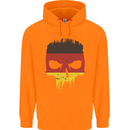 Germany Skull German Gym Biker Flag Childrens Kids Hoodie Orange