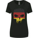 Germany Skull German Gym Biker Flag Womens Wider Cut T-Shirt Black