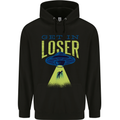 Get in Loser Funny Alien Abduction UFO Childrens Kids Hoodie Black