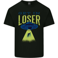 Get in Loser Funny Alien Abduction UFO Kids T-Shirt Childrens Black