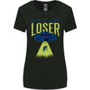 Get in Loser Funny Alien Abduction UFO Womens Wider Cut T-Shirt Black