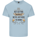 Getting Married Funny Marriage Beer Stag Doo Do Mens Cotton T-Shirt Tee Top Light Blue