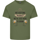 Getting Married Funny Marriage Beer Stag Doo Do Mens Cotton T-Shirt Tee Top Military Green
