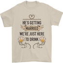 Getting Married Funny Marriage Beer Stag Doo Do Mens T-Shirt 100% Cotton Sand