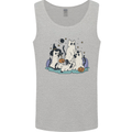 Ghost Cats Cute Halloween Mens Vest Tank Top Sports Grey
