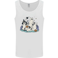 Ghost Cats Cute Halloween Mens Vest Tank Top White