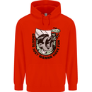 Ghosts Just Wanna Have Fun Halloween Mens 80% Cotton Hoodie Bright Red