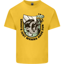 Ghosts Just Wanna Have Fun Halloween Mens Cotton T-Shirt Tee Top Yellow