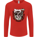 Ghosts Just Wanna Have Fun Halloween Mens Long Sleeve T-Shirt Red