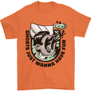Ghosts Just Wanna Have Fun Halloween Mens T-Shirt 100% Cotton Orange