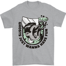 Ghosts Just Wanna Have Fun Halloween Mens T-Shirt 100% Cotton Sports Grey