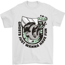 Ghosts Just Wanna Have Fun Halloween Mens T-Shirt 100% Cotton White