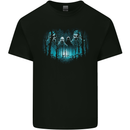 Ghosts in the Woods Halloween Spooky Spirits Kids T-Shirt Childrens Black
