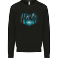 Ghosts in the Woods Halloween Spooky Spirits Mens Sweatshirt Jumper Black