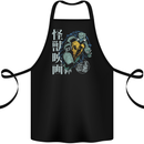 Giant Snapping Turtle Cotton Apron 100% Organic Black