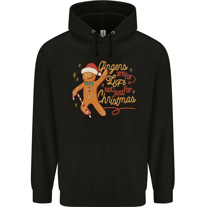 Gingers are for Life Funny Christmas Xmas Childrens Kids Hoodie Black