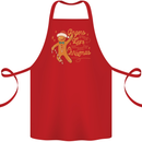 Gingers are for Life Funny Christmas Xmas Cotton Apron 100% Organic Red