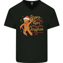Gingers are for Life Funny Christmas Xmas Mens V-Neck Cotton T-Shirt Black