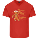 Gingers are for Life Funny Christmas Xmas Mens V-Neck Cotton T-Shirt Red