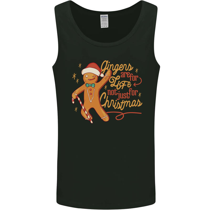 Gingers are for Life Funny Christmas Xmas Mens Vest Tank Top Black