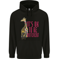 Giraffe Autism Its Okay to Be Different Childrens Kids Hoodie Black
