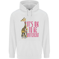 Giraffe Autism Its Okay to Be Different Childrens Kids Hoodie White
