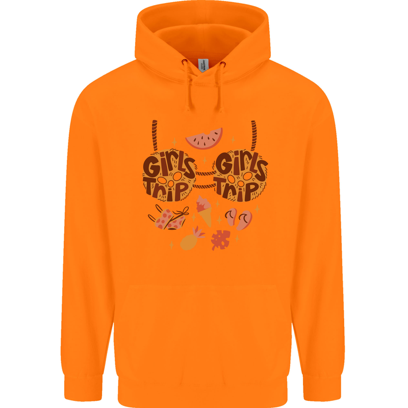 Girls Trip Fancy Dress Costume Holiday Childrens Kids Hoodie Orange