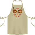 Girls Trip Fancy Dress Costume Holiday Cotton Apron 100% Organic Khaki