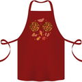 Girls Trip Fancy Dress Costume Holiday Cotton Apron 100% Organic Maroon