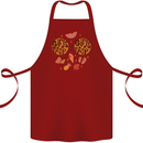 Girls Trip Fancy Dress Costume Holiday Cotton Apron 100% Organic Maroon