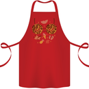Girls Trip Fancy Dress Costume Holiday Cotton Apron 100% Organic Red