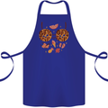 Girls Trip Fancy Dress Costume Holiday Cotton Apron 100% Organic Royal Blue