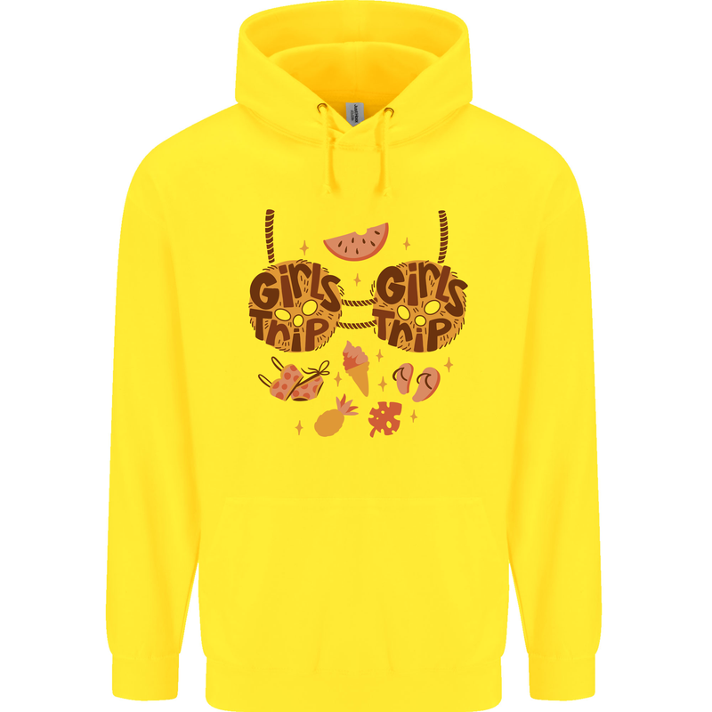 Girls Trip Fancy Dress Costume Holiday Mens 80% Cotton Hoodie Yellow