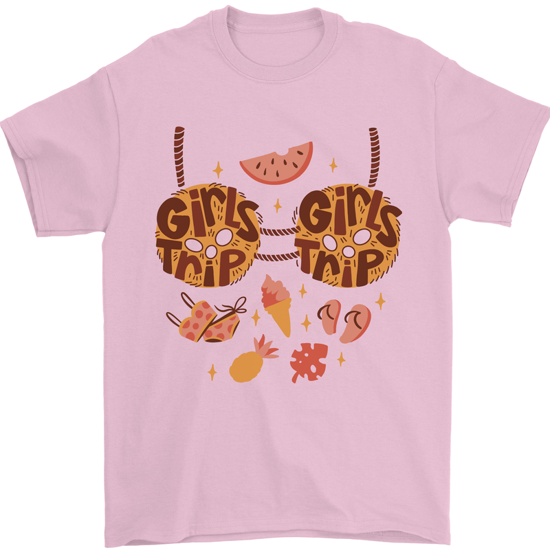 Girls Trip Fancy Dress Costume Holiday Mens T-Shirt 100% Cotton Light Pink