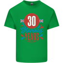 Glorious 30 Years 30th Birthday Union Jack Flag Mens Cotton T-Shirt Tee Top Irish Green