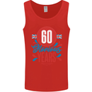 Glorious 60 Years 60th Birthday Union Jack Flag Mens Vest Tank Top Red