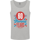 Glorious 60 Years 60th Birthday Union Jack Flag Mens Vest Tank Top Sports Grey