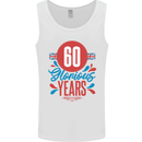 Glorious 60 Years 60th Birthday Union Jack Flag Mens Vest Tank Top White