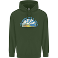 Go Back Its a Trap Funny Evolution Dinosaurs Childrens Kids Hoodie Forest Green