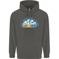 Go Back Its a Trap Funny Evolution Dinosaurs Childrens Kids Hoodie Storm Grey