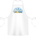 Go Back Its a Trap Funny Evolution Dinosaurs Cotton Apron 100% Organic White