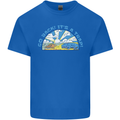 Go Back Its a Trap Funny Evolution Dinosaurs Kids T-Shirt Childrens Royal Blue