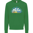 Go Back Its a Trap Funny Evolution Dinosaurs Mens Sweatshirt Jumper Irish Green